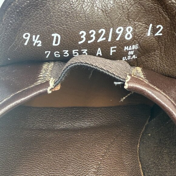 Florsheim Men’s Como Moc Toe Bit Loafers Brown Nappa Leather Vintage 9.5M - Picture 9 of 9